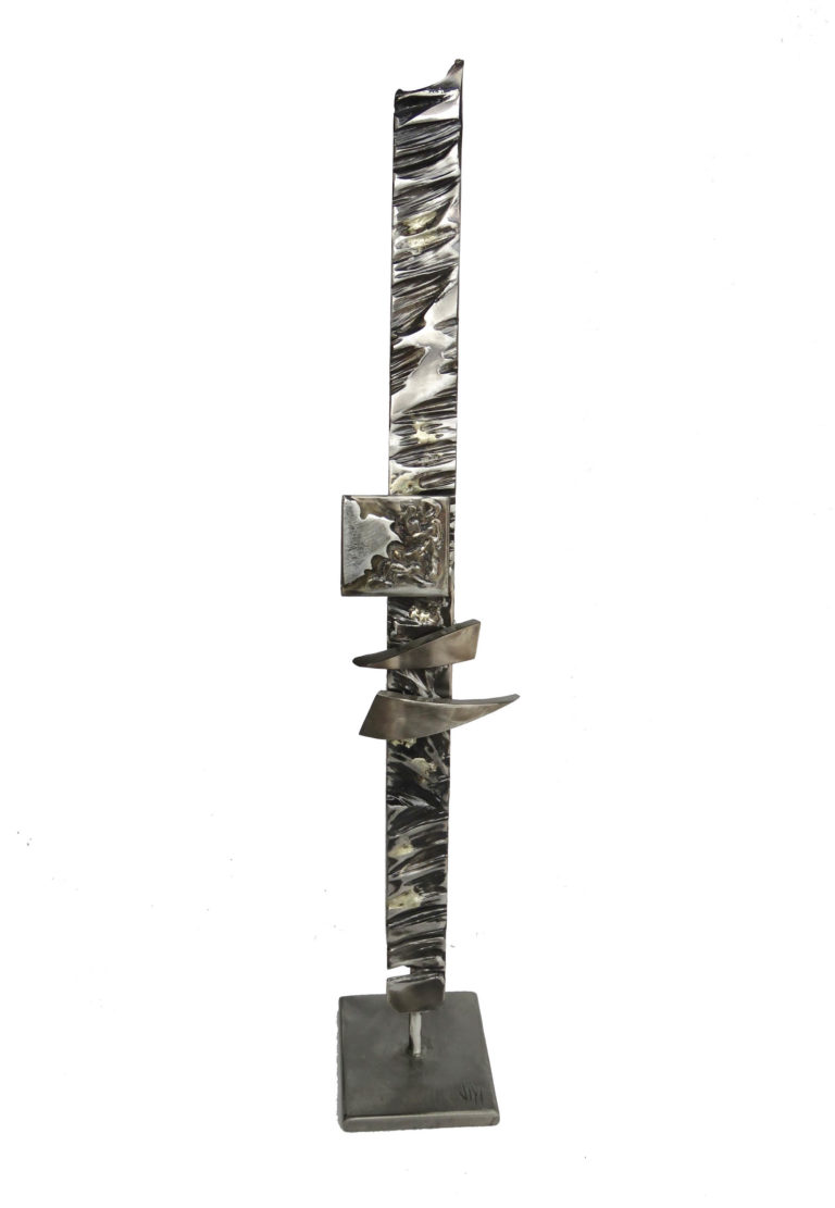 sculpture Khangar metal inox cuivre