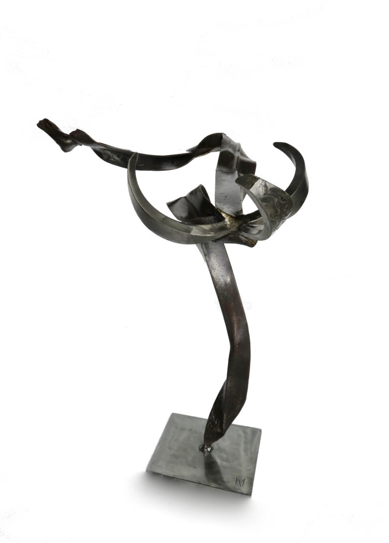 sculpture chorégraphie métal inox
