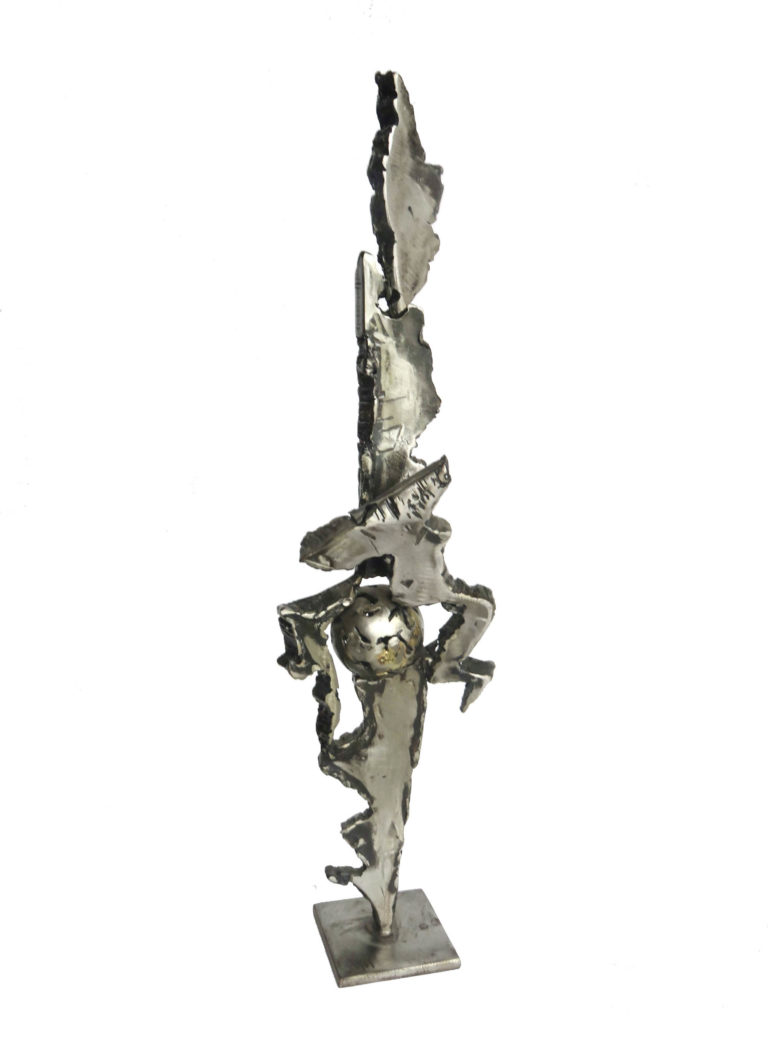 sculpture destruction-métal inox cuivre