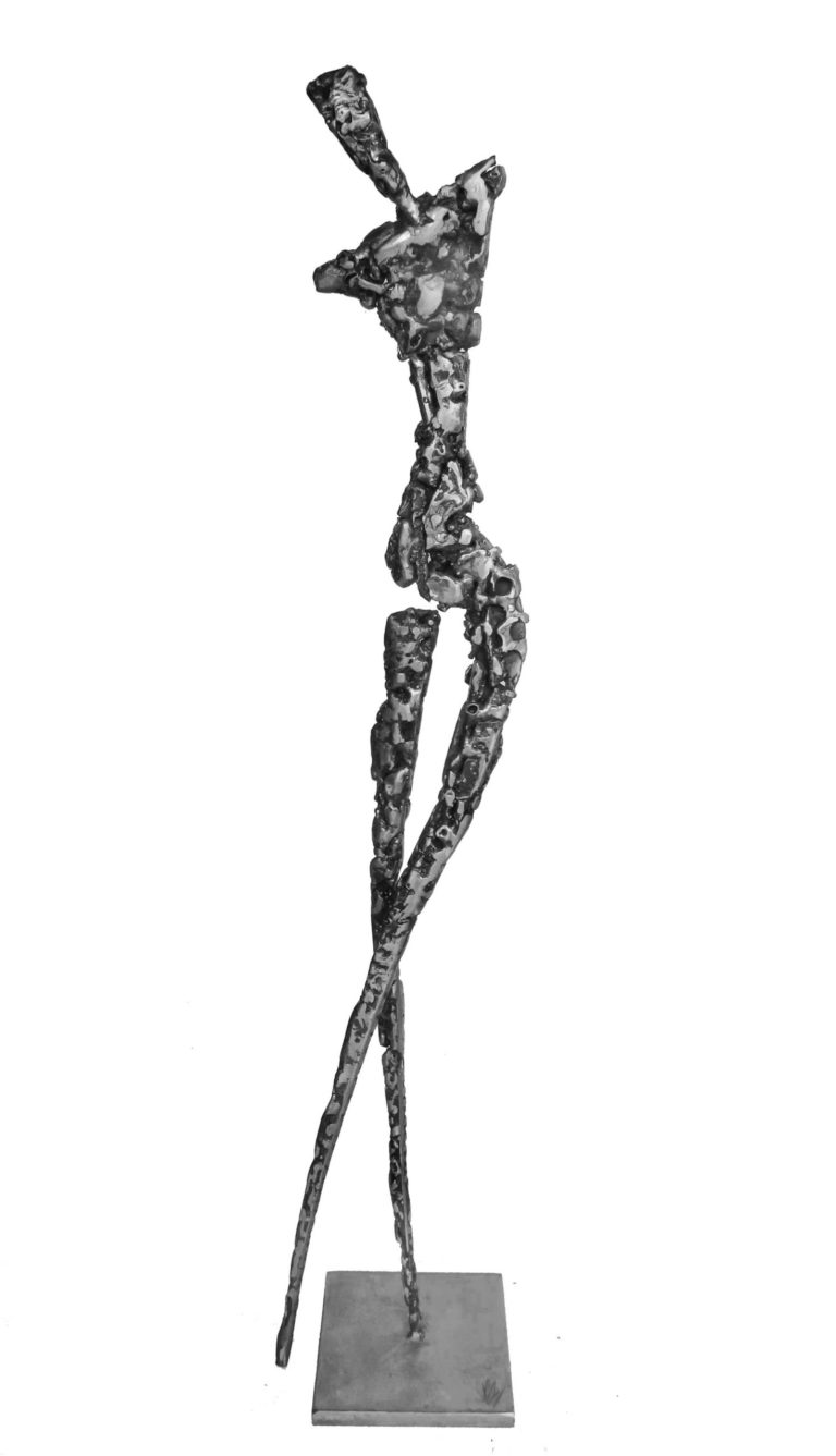 sculpture vénus-métal inox